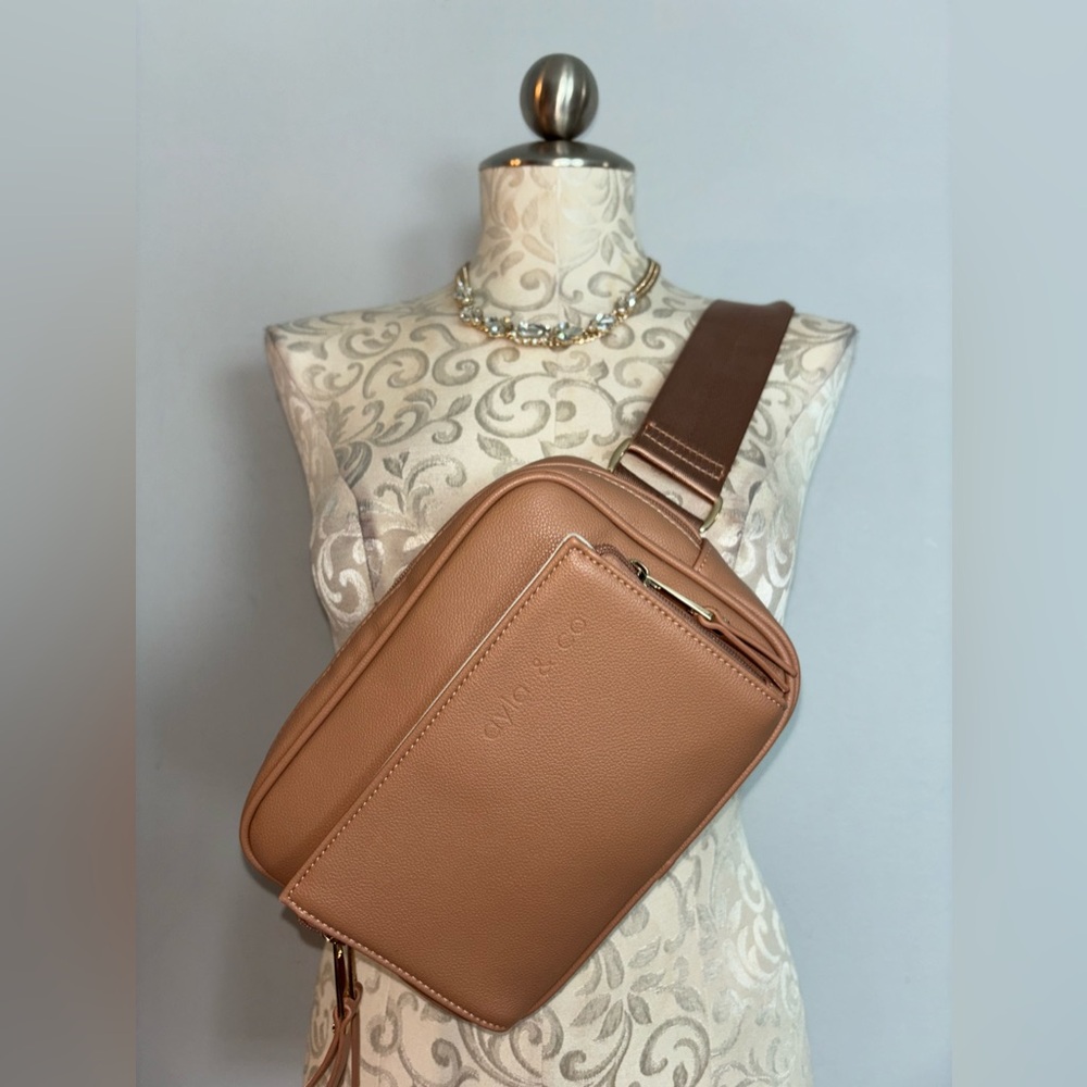 Ayla & Co Tan Crossbody Bag